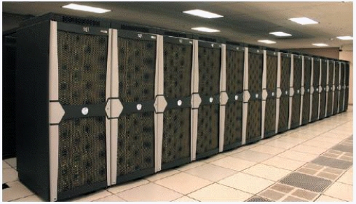   -The computer shown in the figure above is an example of a ____. A)  mainframe B)  desktop server C)  network hub D)  supercomputer