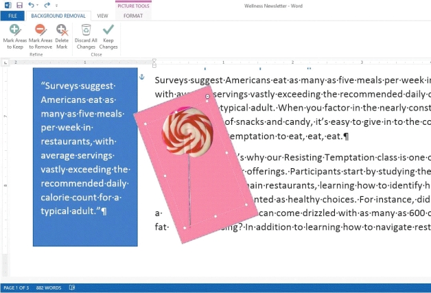 In the accompanying figure, the pink area in the photo represents the foreground.