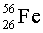 How many electrons are there in a neutral atom of   ? A)  26 B)  30 C)  82 D)  56