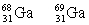 Which one of the following isotopes of gallium would you expect to be radioactive? Explain your choice.<sub> </sub>   <sub> </sub>