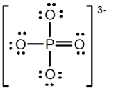 In the following Lewis structure for phosphate,phosphorus has a formal charge of ____ and an oxidation number of ____.   A) 0,-3 B) 0,5 C) 5,-3 D) 5,5 E) 3,5