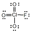 What is the molecular shape of ClO<sub>3</sub>F as predicted by the VSEPR theory?   A) trigonal pyramidal B) square planar C) square pyramidal D) tetrahedral E) octahedral