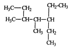 Select the correct name for the following compound.   A) 1,1,3-triethyl-2-methylbutane B) 1,1-diethyl-2,3-dimethylpentane C) 2,4-diethyl-3-methylhexane D) 3-ethyl-4,5-dimethylheptane E) None of these choices is correct.