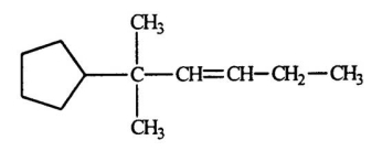 Select the correct name for the following compound.   A) 1,1-dimethyl-1-cylcopentyl-2-pentane B) 1,1-dimethyl-2-hexene-cyclopentane C) 2-cyclopentyl-2-methyl-3-hexene D) 5,5-dimethyl-5-cyclopentyl-3-pentane E) 5,5-dimethyl-5-cyclopentyl-3-pentene