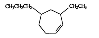 Select the correct name for the following compound.   A) 2-ethyl-4-propylcycloheptene B) 3-ethyl-5-propylcycloheptene C) 6-ethyl-4-propylcycloheptene D) 7-ethyl-5-propylcycloheptene E) 3-ethyl-5-propylcyclohexene