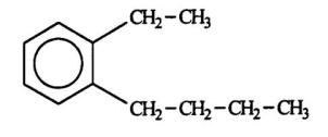 Select the correct name for the following compound.   A) ortho-butylethylbenzene B) meta-butylethylbenzene C) para-butylethylbenzene D) 1-butyl-2-ethylcyclohexene E) 1-butyl-2-ethylcyclohexane