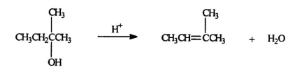Select the correct type for the following reaction.   A) addition B) elimination C) substitution D) oxidation E) dehydrogenation