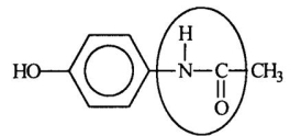 <strong>Acetominophen is a widely used and an effective pain reliever.Identify the functional group circled.  </strong> A)aldehyde B)alcohol C)amide D)amine E)carbonyl <div style=padding-top: 35px> 