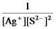 Write the ion product expression for silver sulfide,Ag<sub>2</sub>S. A)    B)    C)    D)    E)   