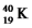 The masses of a potassium-40 atom,a proton and a neutron are 39.963999 amu,1.007825 amu and 1.008665 amu,respectively.Calculate to four significant figures a.the mass defect in amu and b.the energy released in MeV/nucleon,in the formation of    from the appropriate number of protons and neutrons.