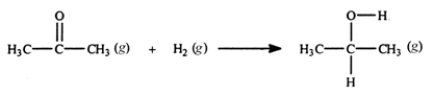 Acetone can be easily converted to isopropyl alcohol by addition of hydrogen to the carbon-oxygen double bond. Calculate the enthalpy of reaction using the bond energies given.     A)  -484 kJ B)  -366 kJ C)  -48 kJ D)  +48 kJ E)  +366 kJ