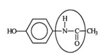 Acetaminophen is a widely used and an effective pain reliever. Identify the functional group circled.   A)  aldehyde B)  alcohol C)  amide D)  amine E)  carbonyl