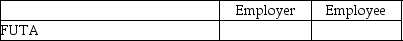 Given the following payroll items you are to identify whether they are the expense of the employer and/or the employee by placing an X in the appropriate column. - 