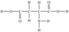 <strong>Aspartic acid is an amino acid used to synthesize proteins. What is the molar mass of aspartic acid shown below?  </strong> A)121.09 g/mol B)133.11 g/mol C)117.0 g/mol D)126.04 g/mol E)132.09 g/mol <div style=padding-top: 35px> 