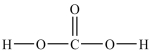 Predict the bond angles around the carbon atom in the structure of carbonic acid shown below. Don't forget to draw in lone pairs where needed to give octets.   A) 180° B) 120° C) 109.5° D) 90° E) 60°