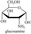 <strong>Glucosamine, shown below, is a competitive inhibitor of the enzyme hexokinase, which catalyzes the phosphorylation of glucose in the first step of glycolysis (Eqn. 1 below). Which statement best describes the inhibition by glucosamine?    </strong> A)Glucosamine reacts with glucose, preventing glucose from binding to the active site of hexokinase. B)Glucosamine binds to the active site of hexokinase, preventing glucose from binding. C)Glucosamine stabilizes the active site of hexokinase, preventing glucose 6-phosphate from being released. D)Glucosamine binds to the surface of hexokinase, causing a change in shape of the enzyme and the active site, preventing glucose from binding. <div style=padding-top: 35px> 