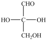 Which monosaccharide is an aldotriose? A)    B)    C)    D)   