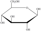 Gentobiose, a rare disaccharide found in saffron, produces two identical monosaccharides when it undergoes hydrolysis. What is the identity of the hydrolysis product?   A)    B)    C)    D)   