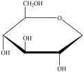 Gentobiose, a rare disaccharide found in saffron, produces two identical monosaccharides when it undergoes hydrolysis. What is the identity of the hydrolysis product?   A)    B)    C)    D)   