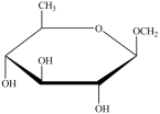 Gentobiose, a rare disaccharide found in saffron, produces two identical monosaccharides when it undergoes hydrolysis. What is the identity of the hydrolysis product?   A)    B)    C)    D)   