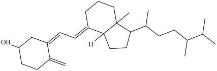 There are twenty-one (21)tetrahedral carbons in Vitamin D4 (structure shown).  