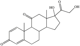 There are _____ chirality centers in prednisone (structure shown).  