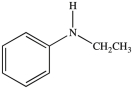 The name of the compound below is N-ethylaniline.  