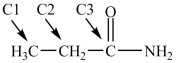  Which statement about the labeled carbons in the compound below is true?   A) C1 is an \alpha  carbon and C2 is a  \beta  carbon B) C2 is an  \alpha  carbon and C1 is a  \beta  carbon C) C3 is an  \alpha  carbon and C2 is a  \beta  carbon D) C2 is an  \alpha  carbon and C3 is a  \beta  carbon 