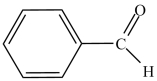 What is the common name of the compound shown below?   A) benzene aldehyde B) benzaldehyde C) acetaldehyde D) phenone