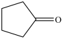 What is the IUPAC name of the compound shown below?   A) 1-pentanone B) cyclopentanone C) phenone D) cyclopentone