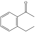 What is the name of the compound below?   A) 2-ethylbenzenone B) 2-ethylacetophenone C) 2-ethylacetobenzone D) 2-ethylphenone