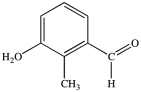 What is the structure of 3-hydroxy-2-methylbenzaldehyde? A)    B)    C)    D)   