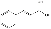 What product results when cinnamaldehyde is oxidized?   A)    B)    C)    D)   