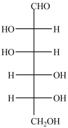 The Fischer projection formula for D-mannose, a hexose sugar, is shown below. How many chirality centers are in D-mannose?   A) 2 B) 4 C) 5 D) 6