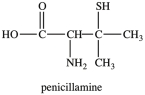 Penicillamine is used to treat arthritis. How many chirality centers are present in penicillamine?   A) 0 B) 1 C) 2 D) 3 E) more than 3