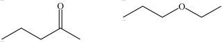 The compounds shown below are related as constitutional isomers.  