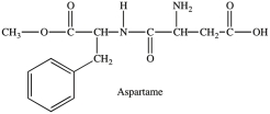 Aspartame contains two chirality centers.  