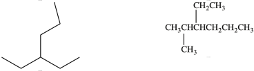 The two structures shown below represent identical molecules.  