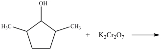What type of product results from the reaction shown below?   A) a cyclic carboxylic acid B) a primary alcohol C) a cyclic ketone D) an ether