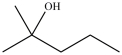 Which statement concerning the compound shown below is incorrect?   A) It is a tertiary alcohol. B) Its molecular formula is C<sub>6</sub>H<sub>14</sub>O. C) Its name is 2-methyl-2-pentanol. D) It can be oxidized to give a ketone.