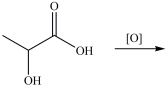 <strong>Lactic acid gives milk its sour taste. What product is formed when lactic acid is oxidized? </strong> A) B) C) D)