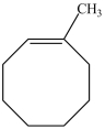 <strong>What is the structure of 3-methylcycloheptene?</strong> A)   B)   C)   D)   <div style=padding-top: 35px> 