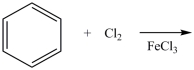 What product results when benzene undergoes the chlorination reaction below?   A)    B)    C)    D)   