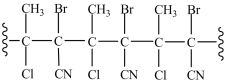 What monomer is used to form the polymer below?   A)    B)    C)    D)   