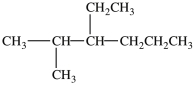 What is the IUPAC name of this compound?   A) 4-propylhexane B) 3-ethyl-2-methylhexane C) 2-methyl-3-ethylhexane D) 4-ethyl-5-methylheptane