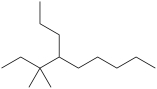 What is the IUPAC name of this compound?   A) 4-isopentylnonane B) 3-ethyl-4-propylnonane C) 3, 3-dimethyl-4-propylnonane D) 3, 3-dimethyl-4-butylnonane