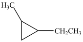 What is the IUPAC name of this compound?   A) ethyl-methyl-cyclopropane B) ethyl-2-methylcyclobutane C) 1-ethyl-2-methylcyclobutane D) 1-ethyl-2-methylcyclopropane E) ethyl-2-methylcyclotriane