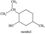 What is the classification of the carbon atom that bonded to the -OH group in menthol?   A) primary B) secondary C) tertiary D) quaternary