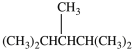 The compound below is an example of a saturated hydrocarbon.  