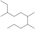 There are _____ carbons in the longest continuous chain of carbons in the molecule below.  
